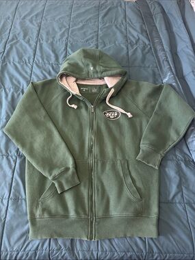 Antigua Green Full-Zip Hoodie Jacket